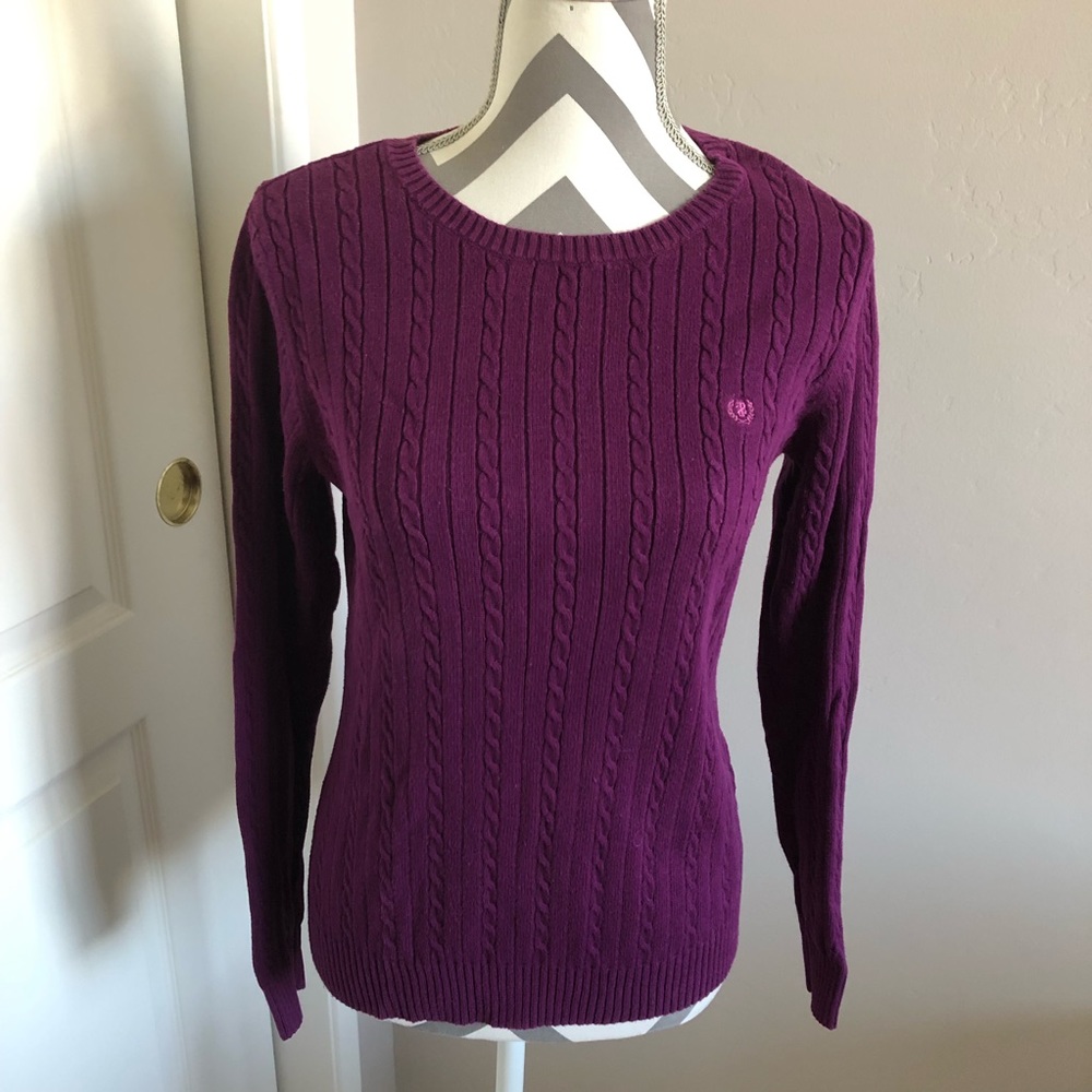 Izod Pullover Cable Knit Sweater